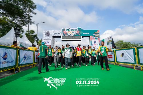 Race photo from Arutmin Borneo Run 2024