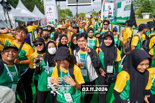 Race photo from Arutmin Borneo Run 2024