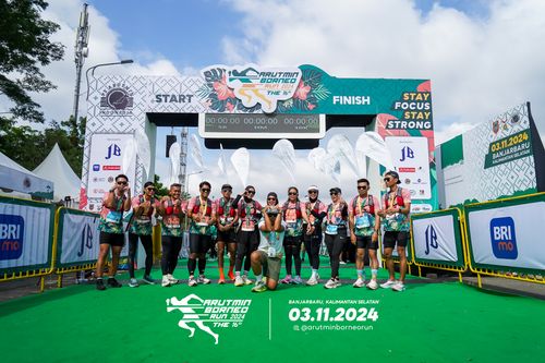Race photo from Arutmin Borneo Run 2024