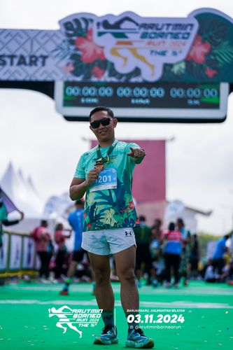 Race photo from Arutmin Borneo Run 2024