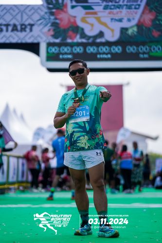 Race photo from Arutmin Borneo Run 2024