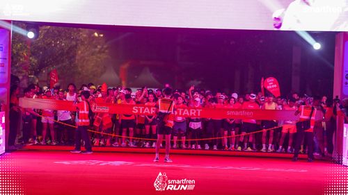Race photo from Smartfren Run 2025 