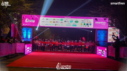 Race photo from Smartfren Run 2025 
