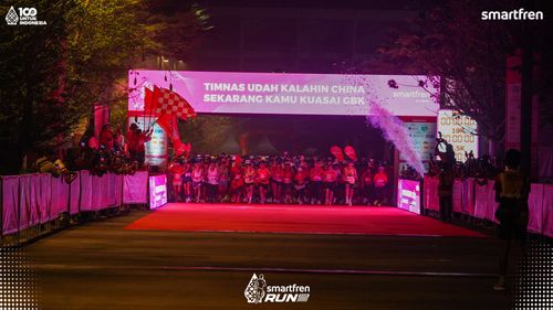 Race photo from Smartfren Run 2025 