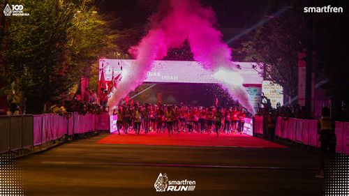 Race photo from Smartfren Run 2025 
