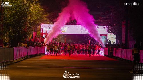 Race photo from Smartfren Run 2025 