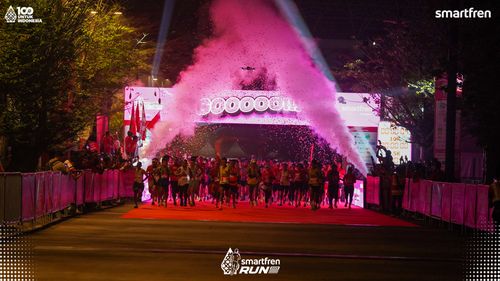 Race photo from Smartfren Run 2025 
