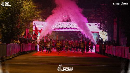 Race photo from Smartfren Run 2025 