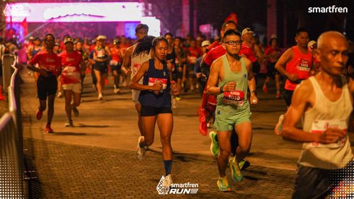 Race photo from Smartfren Run 2025 