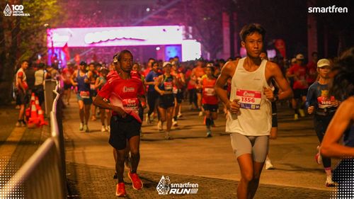 Race photo from Smartfren Run 2025 