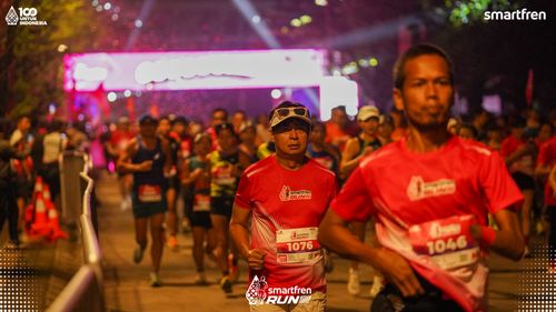 Race photo from Smartfren Run 2025 