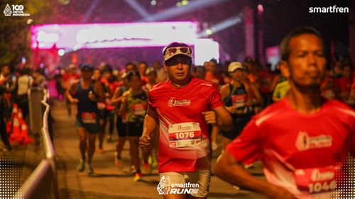 Race photo from Smartfren Run 2025 