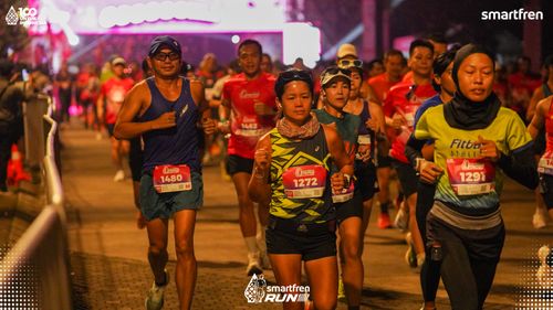 Race photo from Smartfren Run 2025 