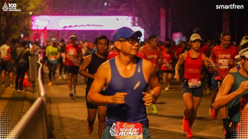 Race photo from Smartfren Run 2025 