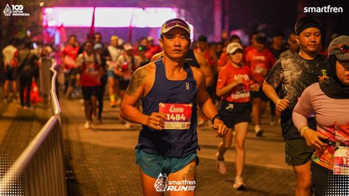 Race photo from Smartfren Run 2025 