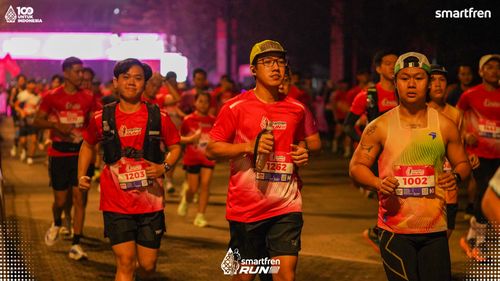 Race photo from Smartfren Run 2025 