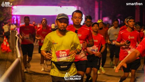 Race photo from Smartfren Run 2025 