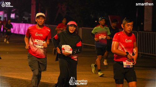 Race photo from Smartfren Run 2025 