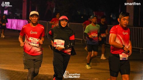 Race photo from Smartfren Run 2025 