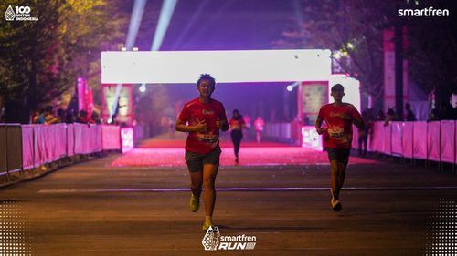 Race photo from Smartfren Run 2025 
