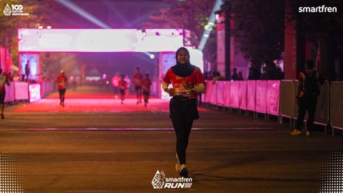 Race photo from Smartfren Run 2025 