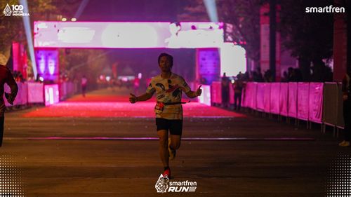 Race photo from Smartfren Run 2025 