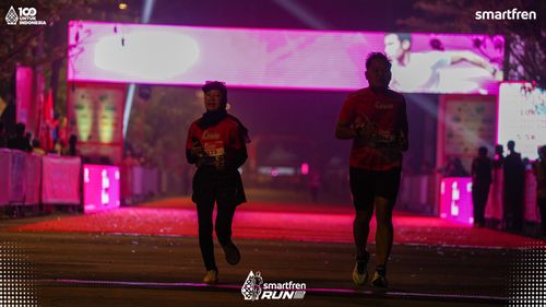 Race photo from Smartfren Run 2025 