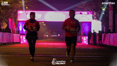 Race photo from Smartfren Run 2025 