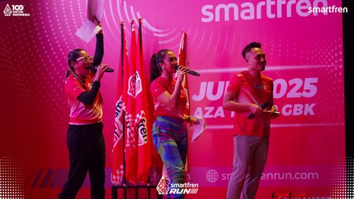 Race photo from Smartfren Run 2025 