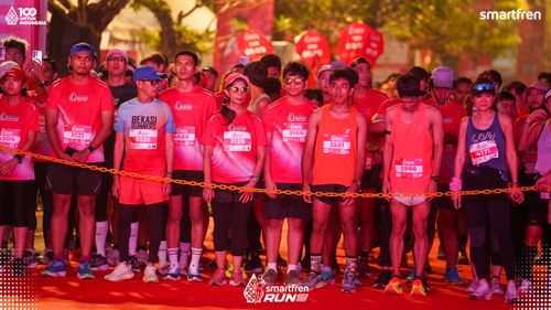 Race photo from Smartfren Run 2025 