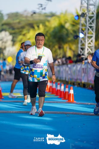 Race photo from Taman Budaya x BOGORUN 2025
