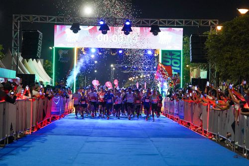Race photo from PIK NITE RUN 2025