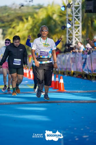 Race photo from Taman Budaya x BOGORUN 2025