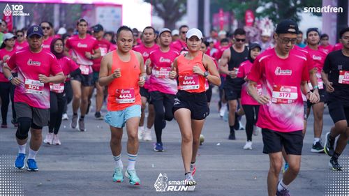 Race photo from Smartfren Run 2025 