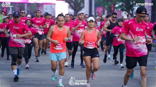 Race photo from Smartfren Run 2025 
