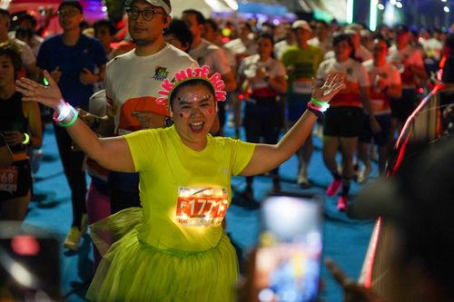 Race photo from PIK NITE RUN 2025