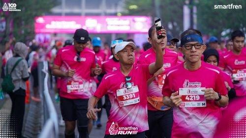 Race photo from Smartfren Run 2025 