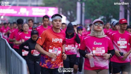 Race photo from Smartfren Run 2025 