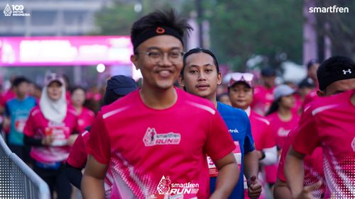 Race photo from Smartfren Run 2025 