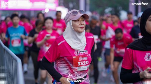Race photo from Smartfren Run 2025 