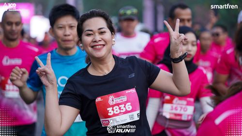 Race photo from Smartfren Run 2025 