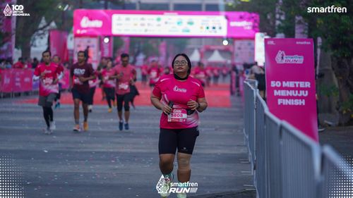 Race photo from Smartfren Run 2025 
