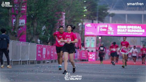 Race photo from Smartfren Run 2025 
