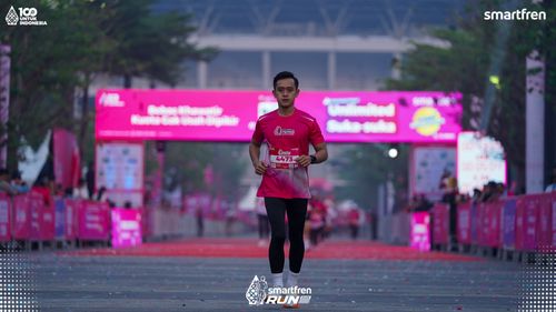 Race photo from Smartfren Run 2025 