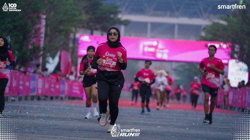 Race photo from Smartfren Run 2025 