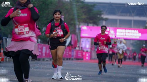 Race photo from Smartfren Run 2025 