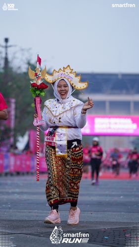 Race photo from Smartfren Run 2025 