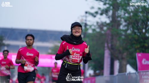 Race photo from Smartfren Run 2025 