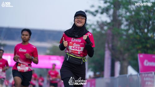 Race photo from Smartfren Run 2025 