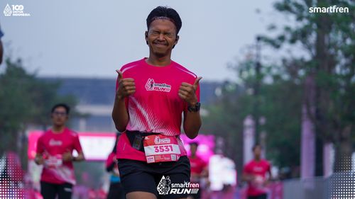 Race photo from Smartfren Run 2025 